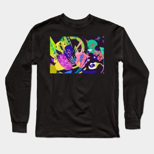 Twisty windswept flowers Long Sleeve T-Shirt